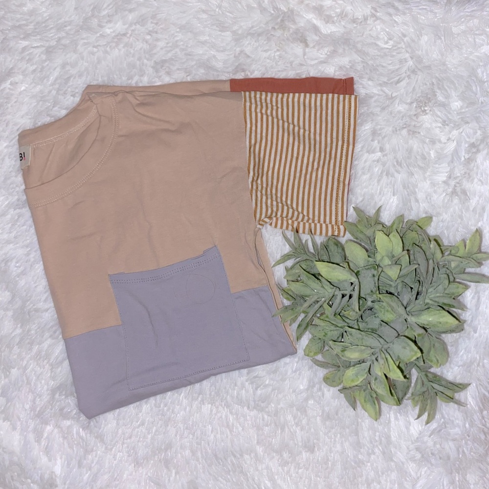 patchwork sleeve top | bibi · · · s nwot